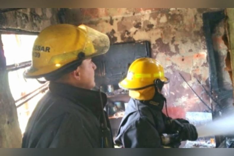 casa incendiada