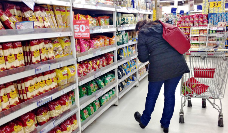 FRENO. Alimentos y bebidas fue el rubro que menos aumentó en junio. &nbsp;