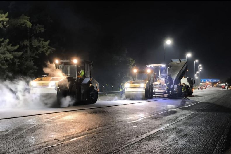 Los trabajos nocturnos en Panamericana se realizan entre las 21 y las 4.