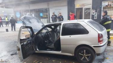 El siniestro tuvo lugar en la calle Hipólito Yrigoyen casi esquina San Martín.