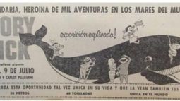 PROMOCIÓN. Aviso del diario La Nación promocionando la muestra de la ballena en la 9 de Julio..
