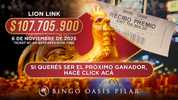 ¡Lion Link entregó su jackpot: Premio de $107 millones en Bingo Oasis Pilar! ¡Lion Link entregó su jackpot: Premio de $107 millones en Bingo Oasis Pilar!