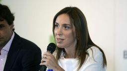 Vidal, este mediodía durante el anuncio..