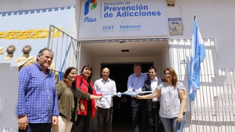 CORTE. Quedó oficialmente inaugurado el Sedronar en Pilar..