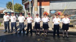 Los bomberos voluntarios homenajearon a sus compañeros caídos.