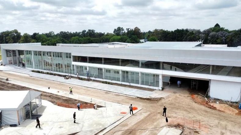 DESDE ARRIBA. Así se ve actualmente el futuro hospital..