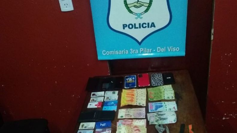ELEMENTOS INCAUTADOS. Estaban en poder de los delincuentes detenidos..