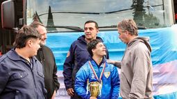 Camilo Martínez fue recibido por el intendente Federico Achával y por el secretario de Gobierno, Santiago Laurent. Camilo Martínez fue recibido por el intendente Federico Achával y por el secretario de Gobierno, Santiago Laurent.