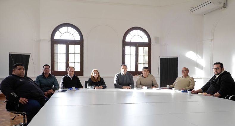 ENCUENTRO. Laurent se reunió con representantes de los trabajadores del Municipio. &nbsp;