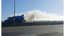 LLAMAS. “Hace 24 horas que arde la basura”, dijo Mariano, autor de la foto..
