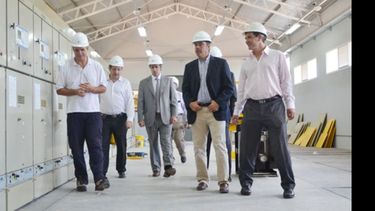 Funcionarios municipales y de Edenor recorrieron la subestación la semana pasada..