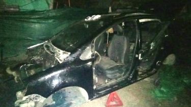 EN DESGUACE. Así fue encontrada la Suran en una casa de Alberti.