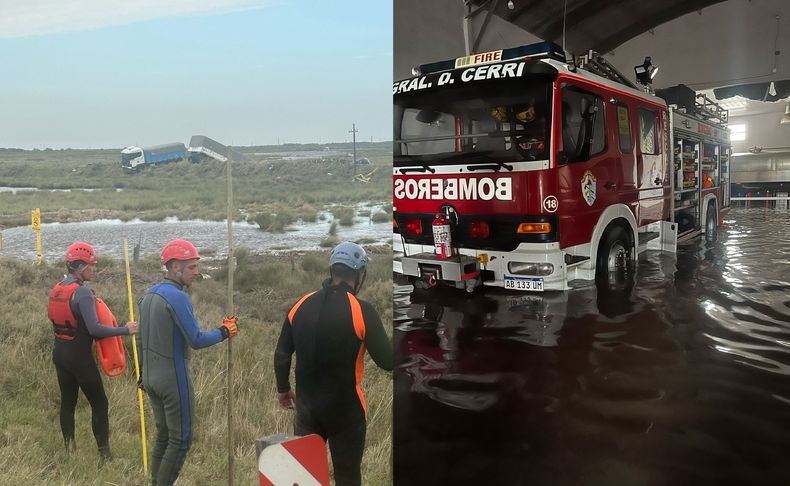 Imgenes de la catstrofe en Baha Blanca