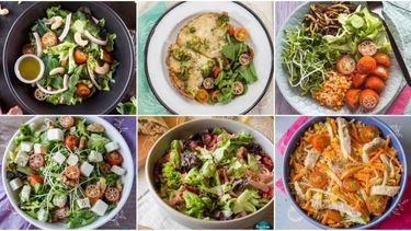 SALUDABLE. Ensaladas, el plato fuerte. También ofrece quiches y wraps..