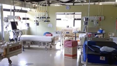 HOSPITAL SOLIDARIO. Ayer se fue el último paciente y lo van a desmontar..