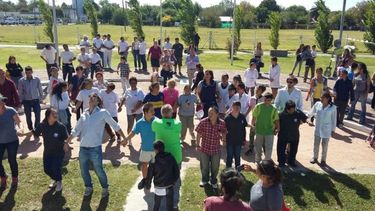 Algunas de las actividades lúdicas que se llevaron a cabo en el Corredor Aeróbico..