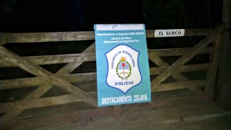 TRANQUERA. La policía acudió por llamados al 911..