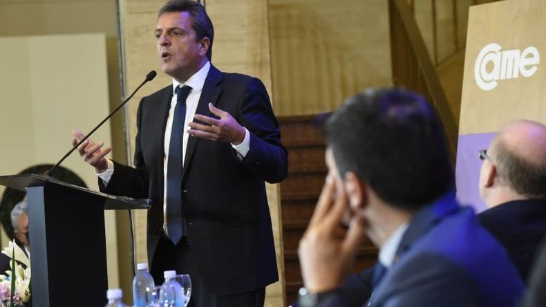 MASSA EN CAME. Pidió firmeza para combatir la inflación. .