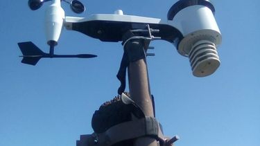 La estación meteorológica ya está funcionando en la Reserva Natural..