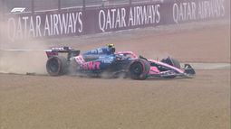 Franco Colapinto no pudo completar la Q1 en Silverstone y largará último.