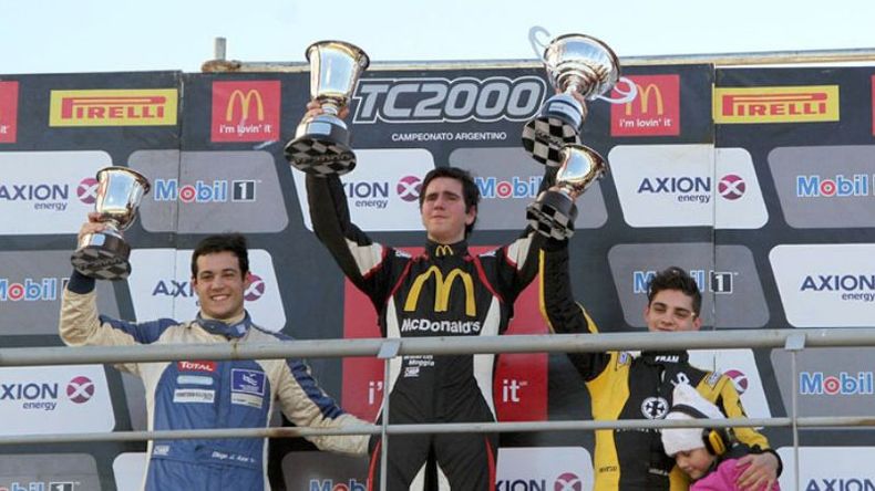 APERITIVO. Azar logró su segundo podio de la temporada en el TC2000. Hoy, a las 12.20, la final..
