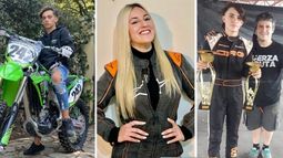 TRÍO. Reyna, Lambertucci y Porto, los representantes pilarenses en el Karting..