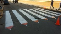 Sendas “lápiz” para el Corredor Escolar Seguro