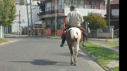 Todo vale si de cumplir con el deber cívico se trata. Como símbolo del Pilar que es ciudad pero también pueblo, se encontró a este hombre yendo a votar a caballo en pleno centro. La foto fue aportada a Twitter por la lectora Gabi Milanowski..