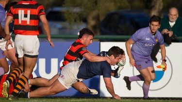 GANÓ EN ESTANCIAS. Champagnat se quedó con un sólido triunfo ante Olivos. (FOTO: Prensa URBA)..