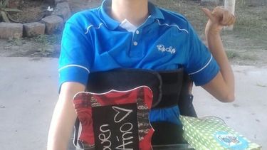 Tiene parálisis cerebral y está postrado hace un mes