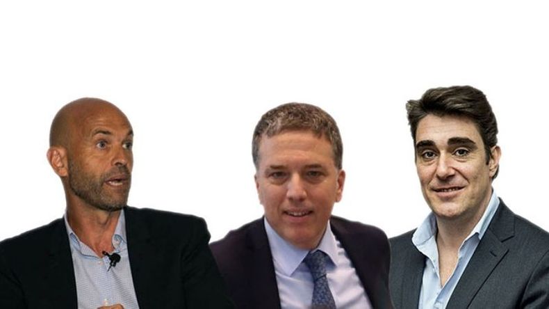 IMPUTADOS. Los exministros de Transporte, Guillermo Dietrich, de Hacienda, Nicolás Dujovne, y el extitular de la Dirección Nacional de Vialidad, Javier Iguacel..