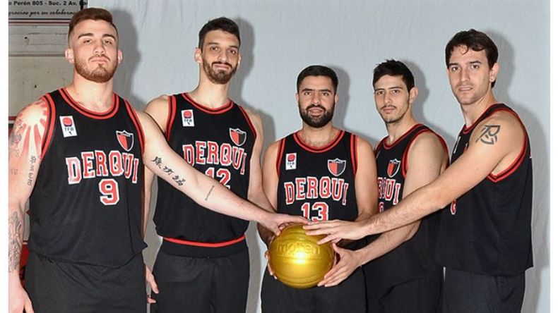 (Fredy Caballero). En la foto, Suárez, Baquero, Medina, Gutiérrez e Irigoyen. .