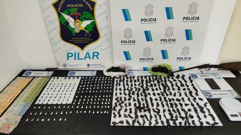 Los operativos se llevaron a cabo en domicilios del barrio Vicente López de Pilar.&nbsp;