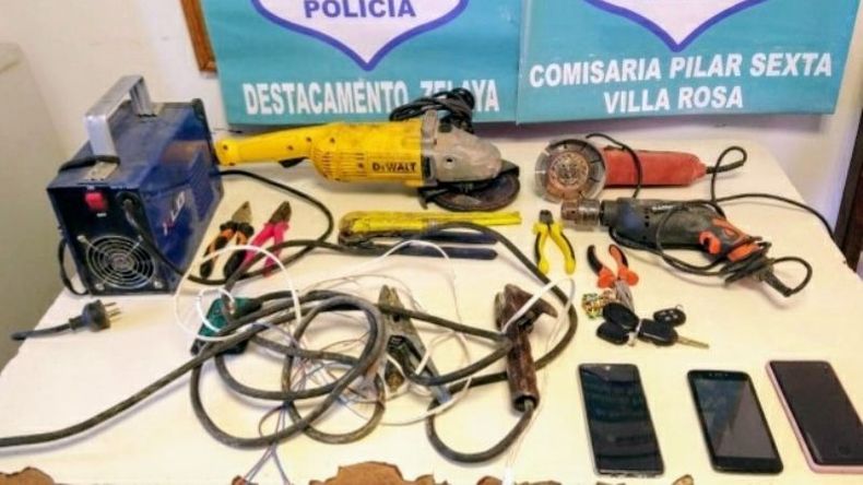 Parte del botín recuperado..
