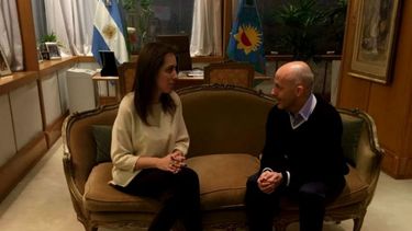ENCUENTRO. Vidal recibió esta noche a Ducoté. .