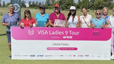 CAMPEONAS. Las ganadoras del certamen final de Ladies 9 Tour.