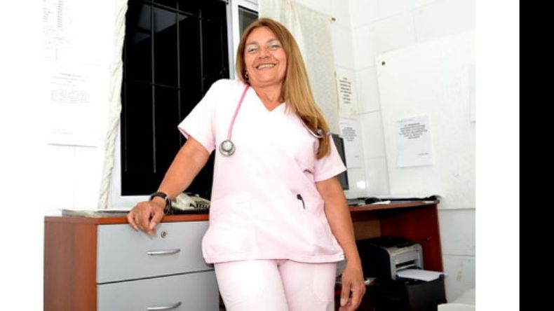 En la “trinchera”. La Dra. Rosana Beláustegui, en la guardia del Sanguinetti..