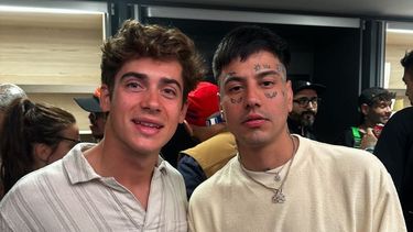 Franco Colapinto fue a ver el show de Duki al Bernabeu.&nbsp;