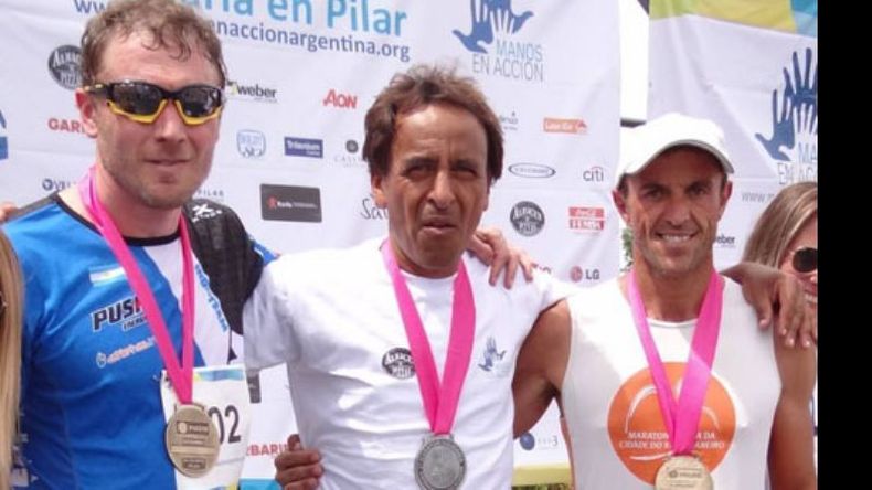 Sole, Silva y Janz se subieron al podio de la divisional 40-49 años..