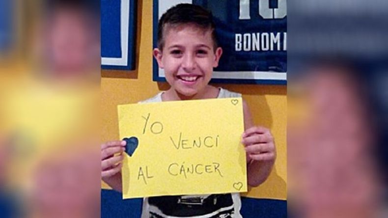 “YO VENCÍ EL CÁNCER”. Santi recuperado y feliz..