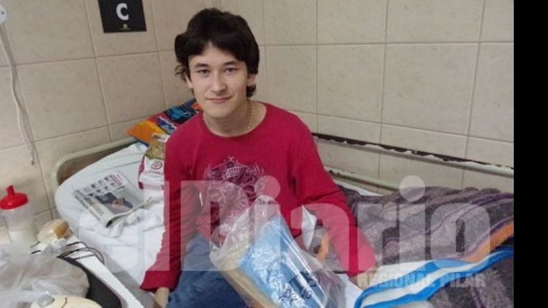 Alan Muñoz volvió al Hospital Sanguinetti el 10 de junio..