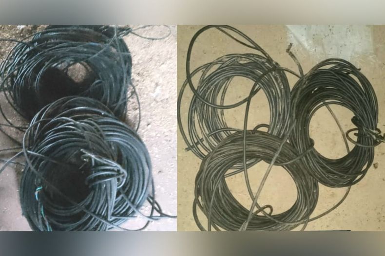 Uno de los roba cables fue detenido y sus cómplices se dieron a la fuga.&nbsp;