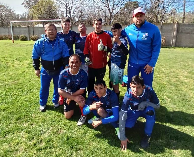 EQUIPO. El Fútbol PCD representante del Programa Municipal de Entrenamiento de Pilar.