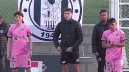 A LA CANCHA. Jerónimo Higuaín y Nicolás Escurra debutaron el sábado pasado ante Fénix.