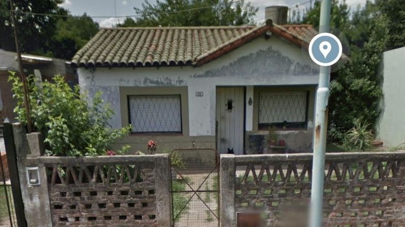 La casa en la que ocurrió el femicidio y posterior suicidio (foto: Pampa Mónaco)..