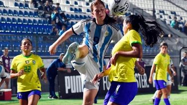 Annika Paz entró en el ST ante Brasil.