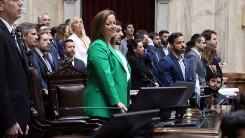 CECILIA MOREAU. Primera mujer en la historia en presidir la Cámara de Diputados. .