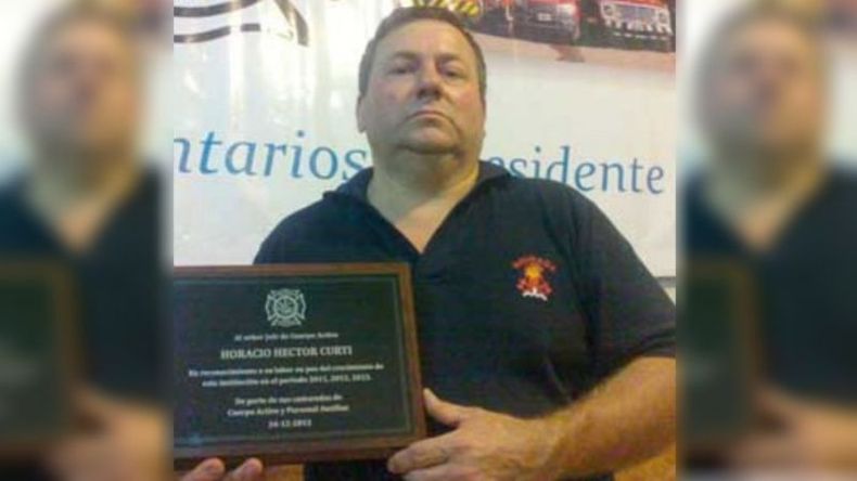 RENUNCIA. Comandante mayor Horacio Curti..