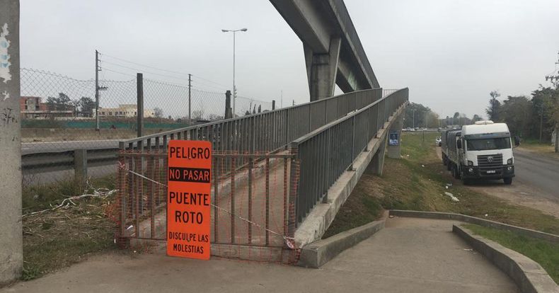 El puente está inutilizado desde mayo de 2023.
