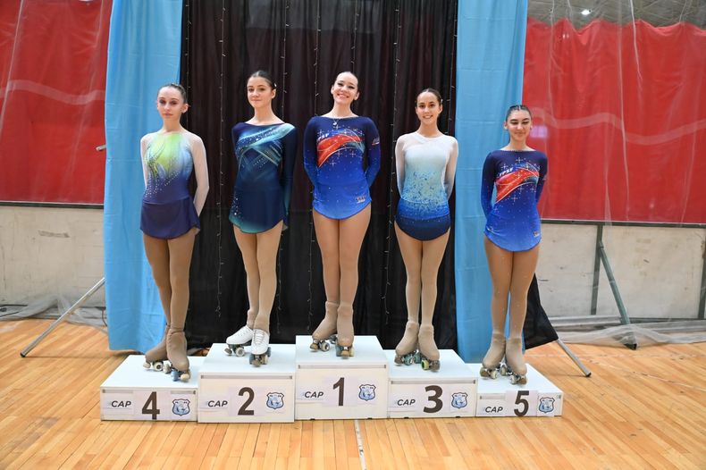 PODIO. Valentina Piccoli en el segundo escalón de la categoría Primera B Junior.